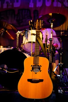 Acoustic guitar and drums