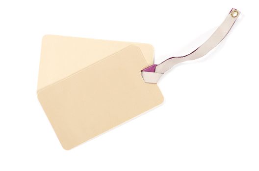 Blank tag isolated on a white backgrounds