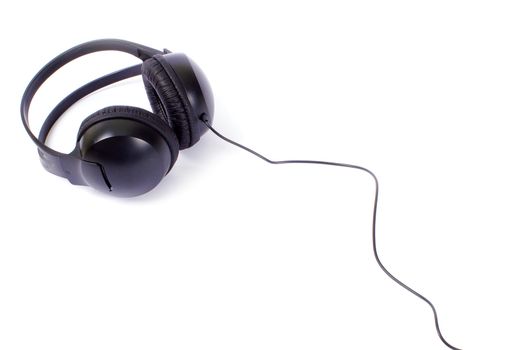 Headphones isolated on a white