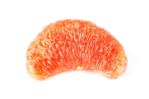 halves grapefruit isolated on a white background