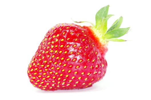 strawberries isolated on white