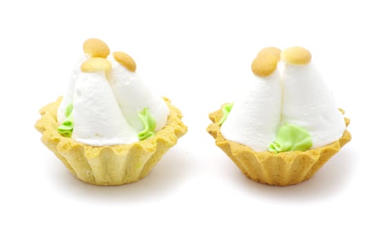 fresh cake isolated on a white background