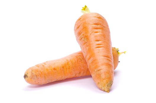 carrots isolated on a white