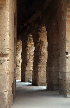 The amphitheater in El-Jem, Tunisia