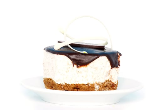 fresh cake isolated on a white background