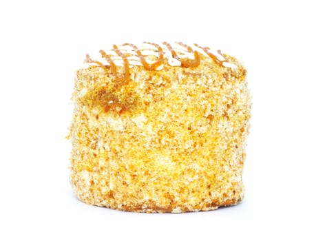 fresh cake isolated on a white background