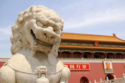 Tiananmen square in Beijing, China