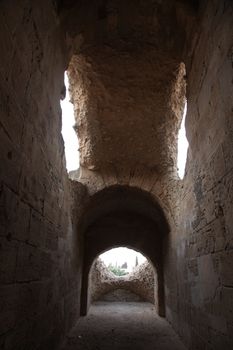 The amphitheater in El-Jem, Tunisia
