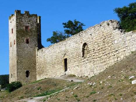 Ancient Genoese fortress in Theodosia, Crimea, Ukraine