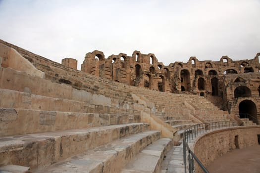 The amphitheater in El-Jem, Tunisia