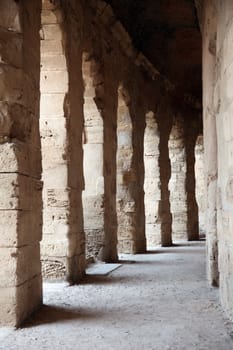 The amphitheater in El-Jem, Tunisia