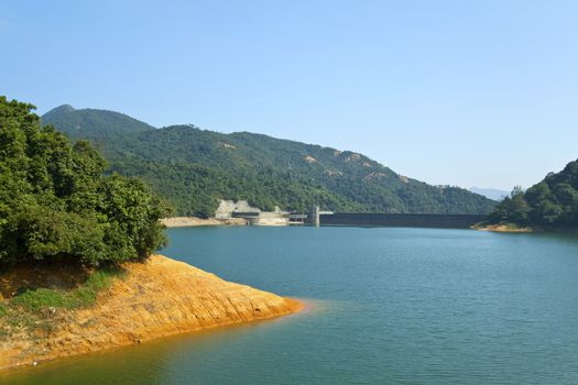 Reservoir in Hong Kong at day