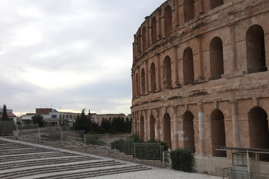 The amphitheater in El-Jem, Tunisia
