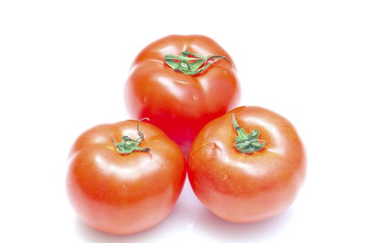 Tomatoes isolated on white background