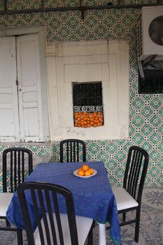 El-Jem Tunisia. Medina cafe