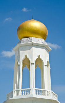 Symbol of the golden domes of the Mosque of Islamic.