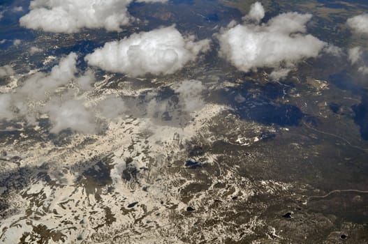 Ariel Mountain Cloud View