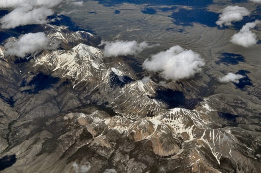 Ariel Mountain Cloud View