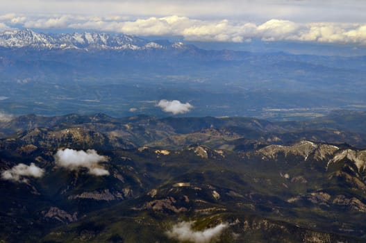 Ariel Mountain Cloud View