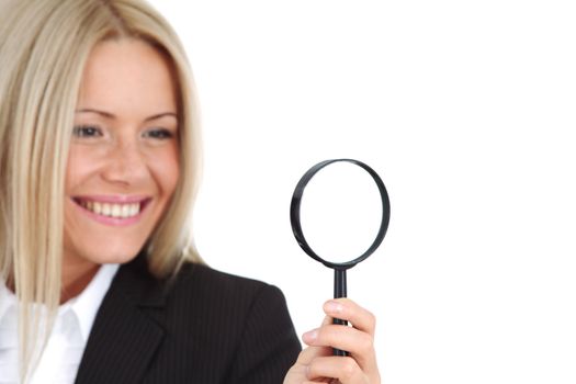 business woman search portrait isolated close up