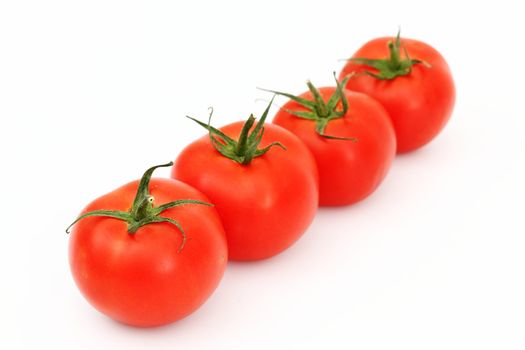 tomato isolated on white close up