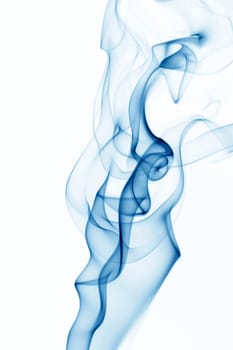 blue smoke abstract background close up