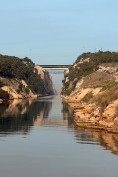 canal of corinth train and car bridges greece landmarks and transportation