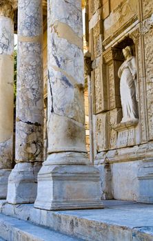 The ruins of the ancient city of Ephesus in Turkey