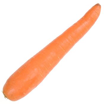 fresh orange carrot on a white background