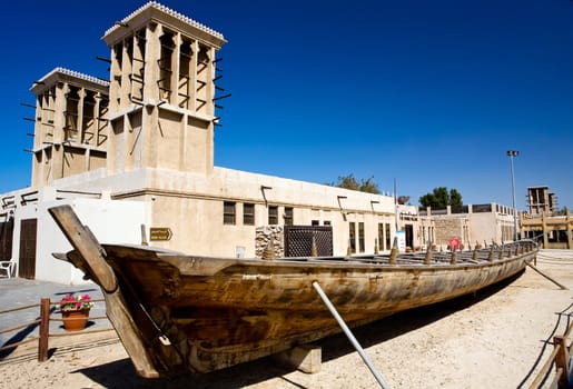 View of Heritage and Diving Village in Dubai, UAE