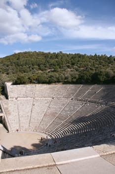 ancient greek theater of epidauros in peloponnesos famous landmarks