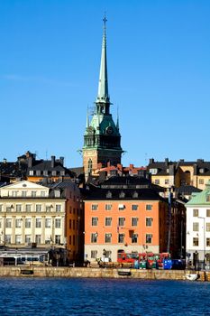 Classical view of winter Stockholm City