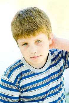 boy. portrait in bright tones