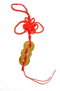 the Lucky Knot with Decorated Vintage Coins