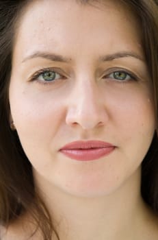 portrait of a beautiful woman. close-up