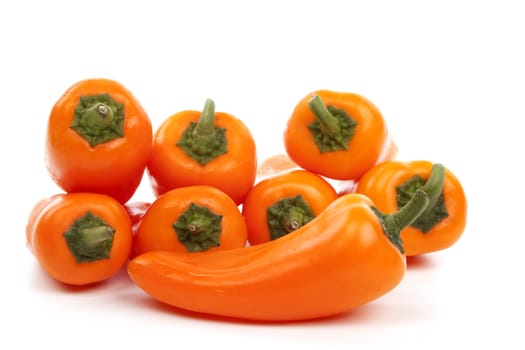 Bell pepper isolated against a white background