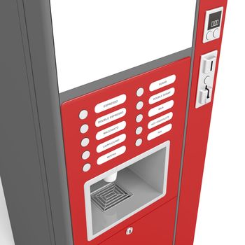 Details of coffee vending machine