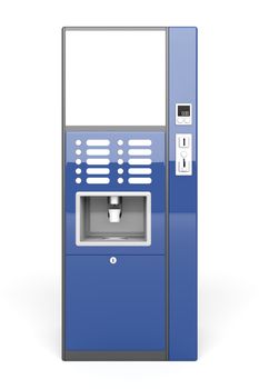 Front view of vending machine