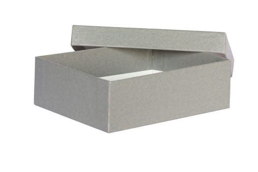 Opened box isolated on white background