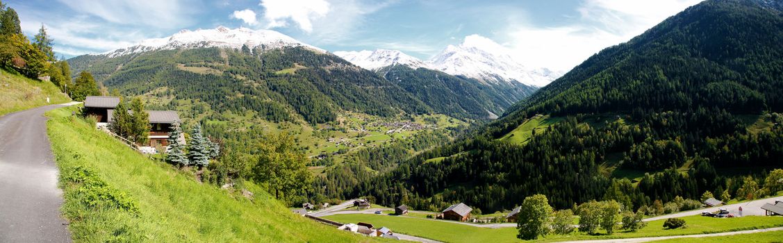 Typical village from the Valais