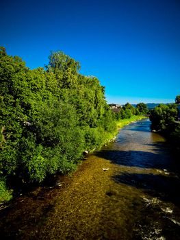 Peaceful river bed