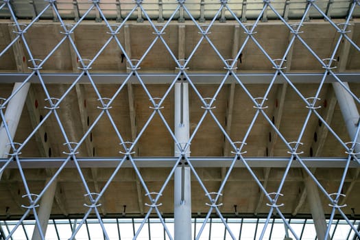 Modern building in construction in the town of Budapest