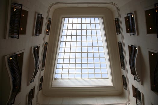 Architecture detail in hotel - Budapest, Hungary.