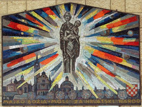 Icon of Madonna. Gift from Croatia to Basilica of the Annunciation
