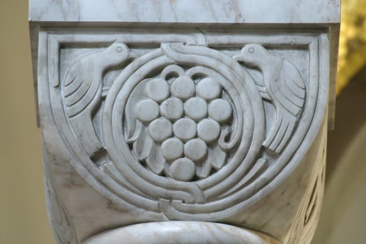 Historic Church Column Ornate Detail close up