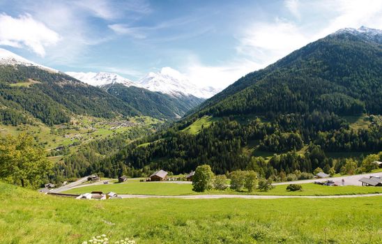 Typical village from the Valais