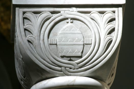 Historic Church Column Ornate Detail close up