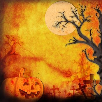 Halloween background make for recycle paper