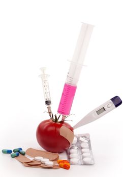 Medical analysis of a tomato in search for the ehec bacteria