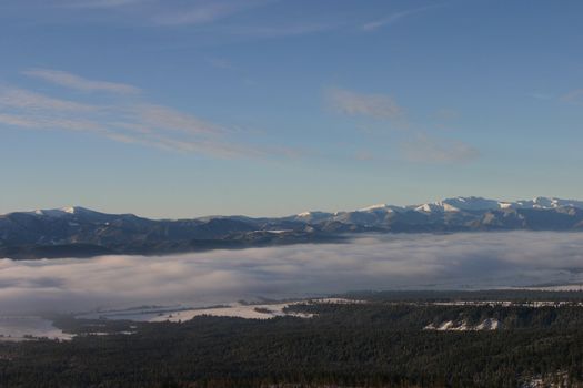 Landscapes and snow in slovakia